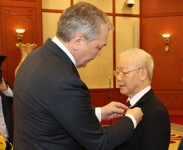 Tổng Bí thư Nguyễn Phú Trọng nhận Giải thưởng Lenin của Đảng Cộng sản Nga